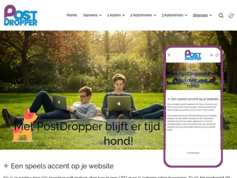 Laat jij de hond even uit?