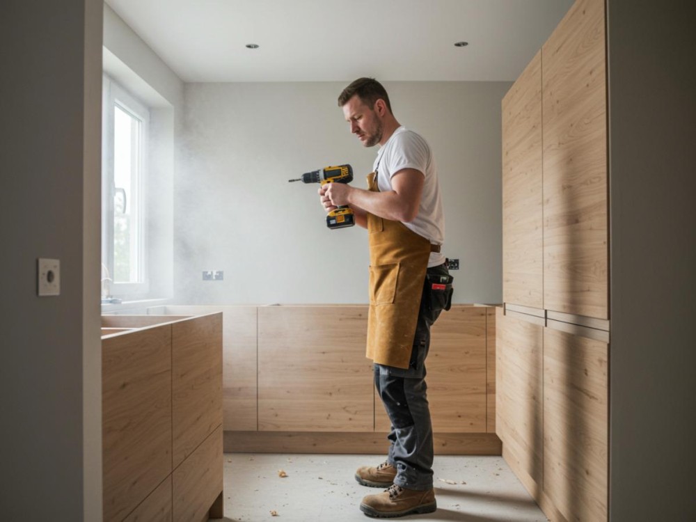Vandaag begonnen met de keuken van de familie Drent