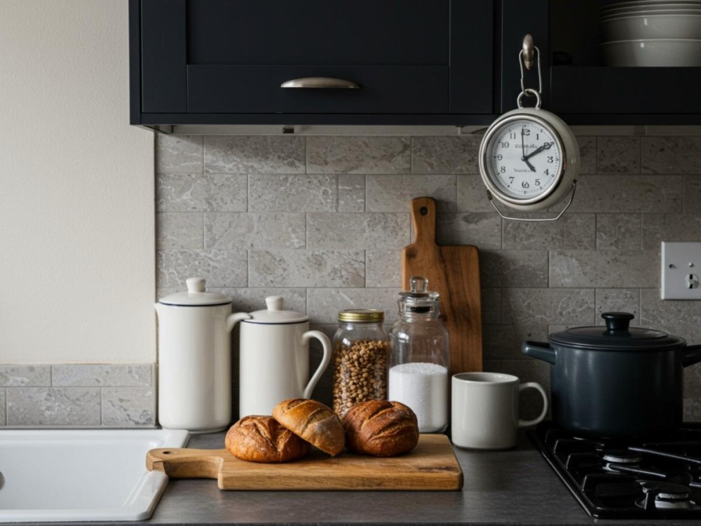 Lekker brood gebakken in de nieuwe keuken