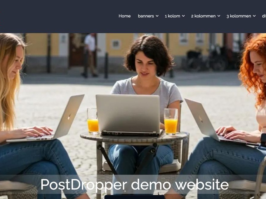 De PostDropper demo website is klaar!