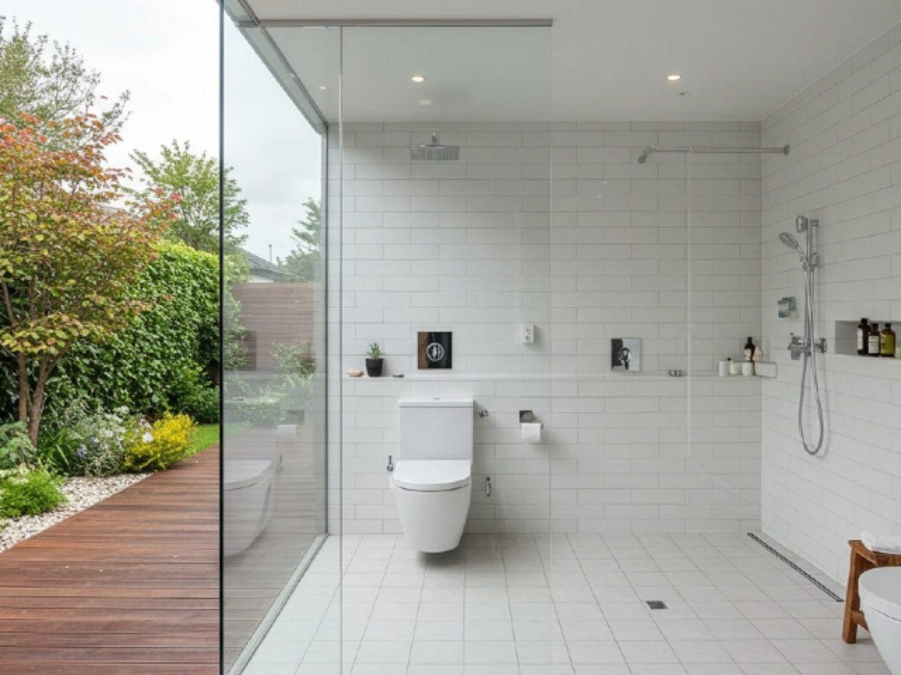 Een buitendouche voor de familie de Bok