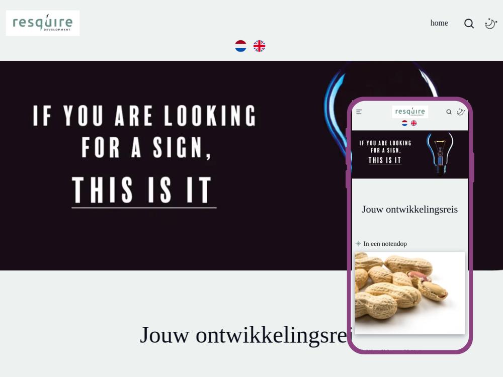 PostDropper website: resquire.nl