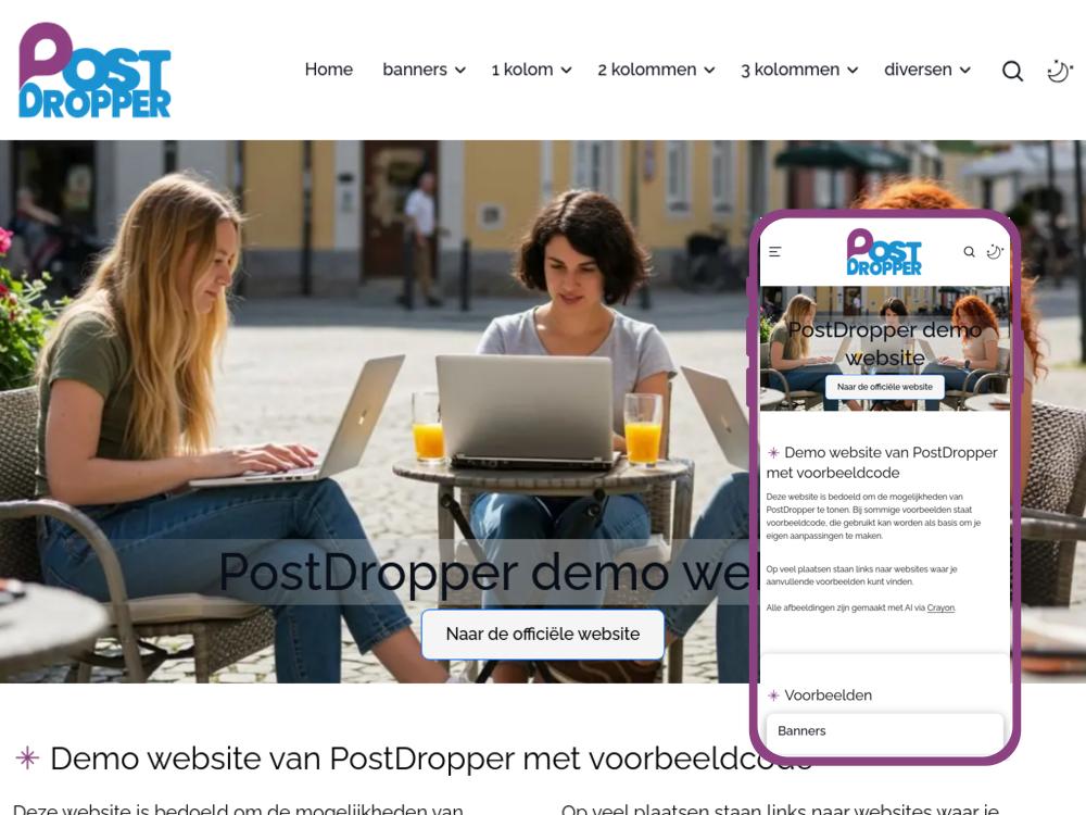 PostDropper website: postdropper.nl