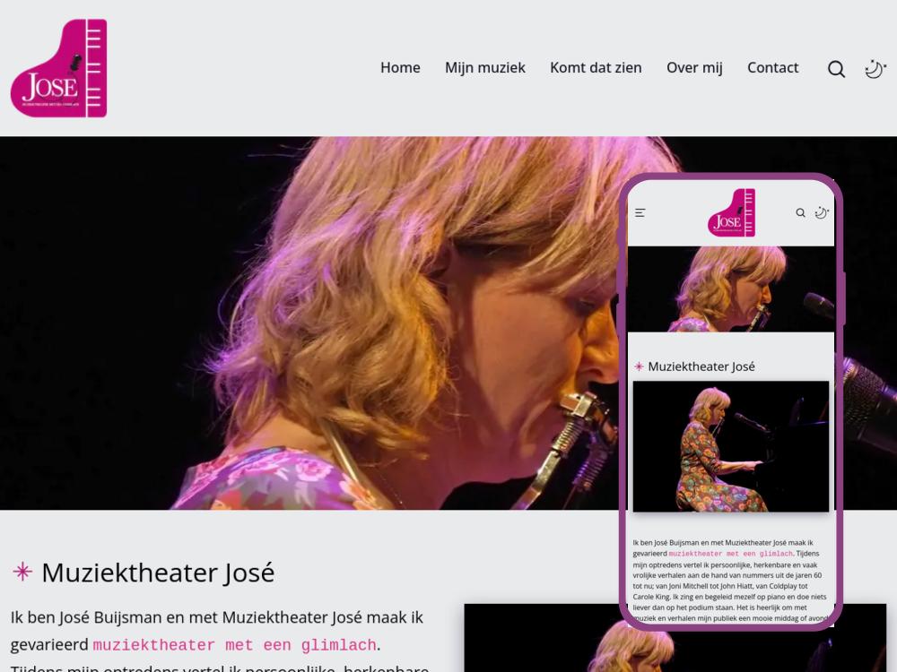 PostDropper website: muziektheaterjose.nl